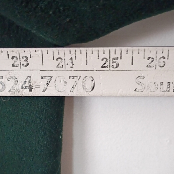 Dillard’s Green Double-Breasted Merino Wool Coat Women’s XL Angel Pin Vintage - Picture 8 of 11